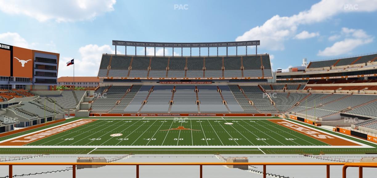 Darrell K Royal - Texas Memorial Stadium - Section Texas Club 28 C Seat View