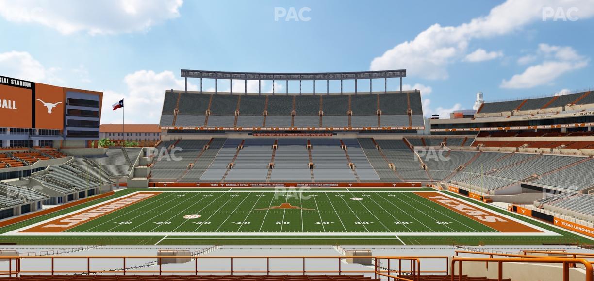 Darrell K Royal - Texas Memorial Stadium - Section Texas Club 28 C Seat View
