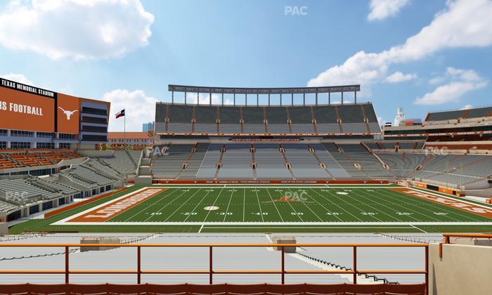 Darrell K Royal - Texas Memorial Stadium - Section Texas Club 29 C Seat View