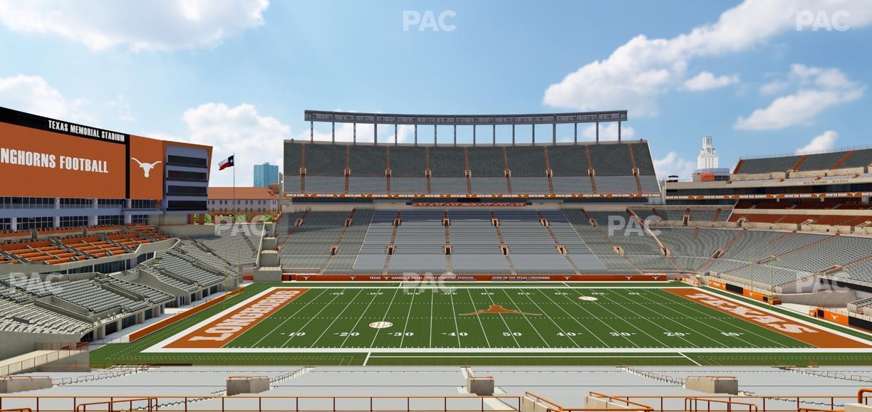 Darrell K Royal - Texas Memorial Stadium - Section Texas Club 29 C Seat View