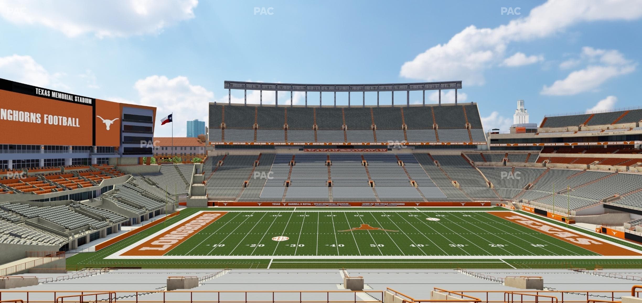 Darrell K Royal - Texas Memorial Stadium - Section Texas Club 29 C Seat View