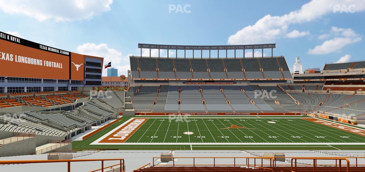 Darrell K Royal - Texas Memorial Stadium - Section Texas Club 30 C Seat View