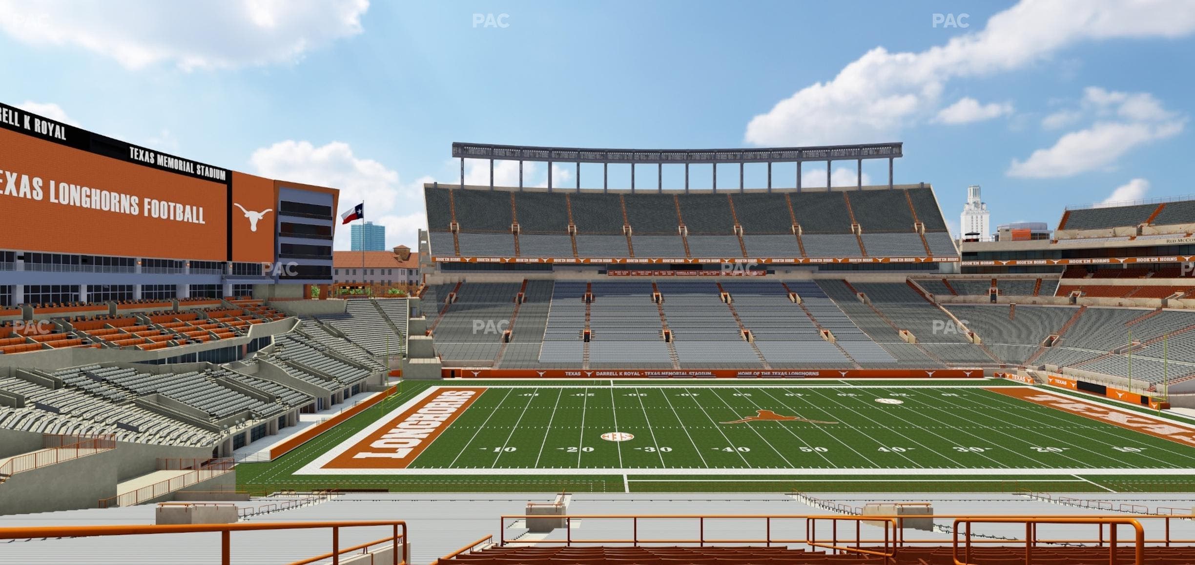 Darrell K Royal - Texas Memorial Stadium - Section Texas Club 30 C Seat View