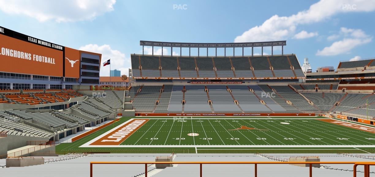 Darrell K Royal - Texas Memorial Stadium - Section Texas Club 30 C Seat View