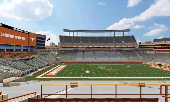 Darrell K Royal - Texas Memorial Stadium - Section Texas Club 30 C Seat View