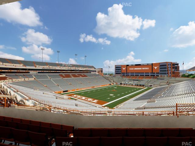 Darrell K Royal - Texas Memorial Stadium - Section Touchdown Club 13 C Seat View