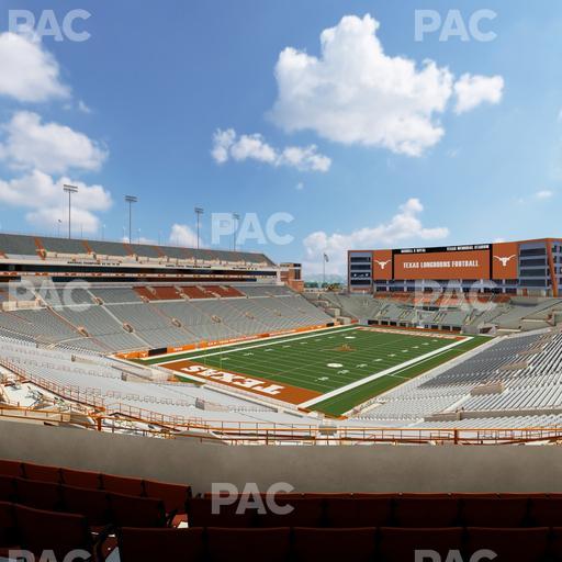 Darrell K Royal - Texas Memorial Stadium - Section Touchdown Club 13 C Seat View