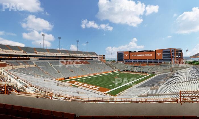Darrell K Royal - Texas Memorial Stadium - Section Touchdown Club 13 C Seat View