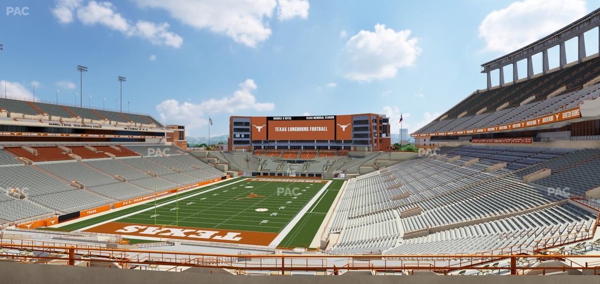 Darrell K Royal - Texas Memorial Stadium - Section Touchdown Club 14 C Seat View