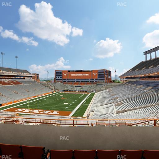 Darrell K Royal - Texas Memorial Stadium - Section Touchdown Club 14 C Seat View