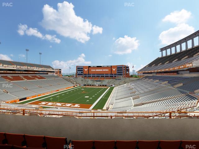 Darrell K Royal - Texas Memorial Stadium - Section Touchdown Club 14 C Seat View