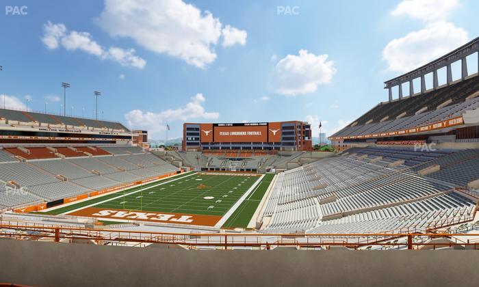 Darrell K Royal - Texas Memorial Stadium - Section Touchdown Club 14 C Seat View