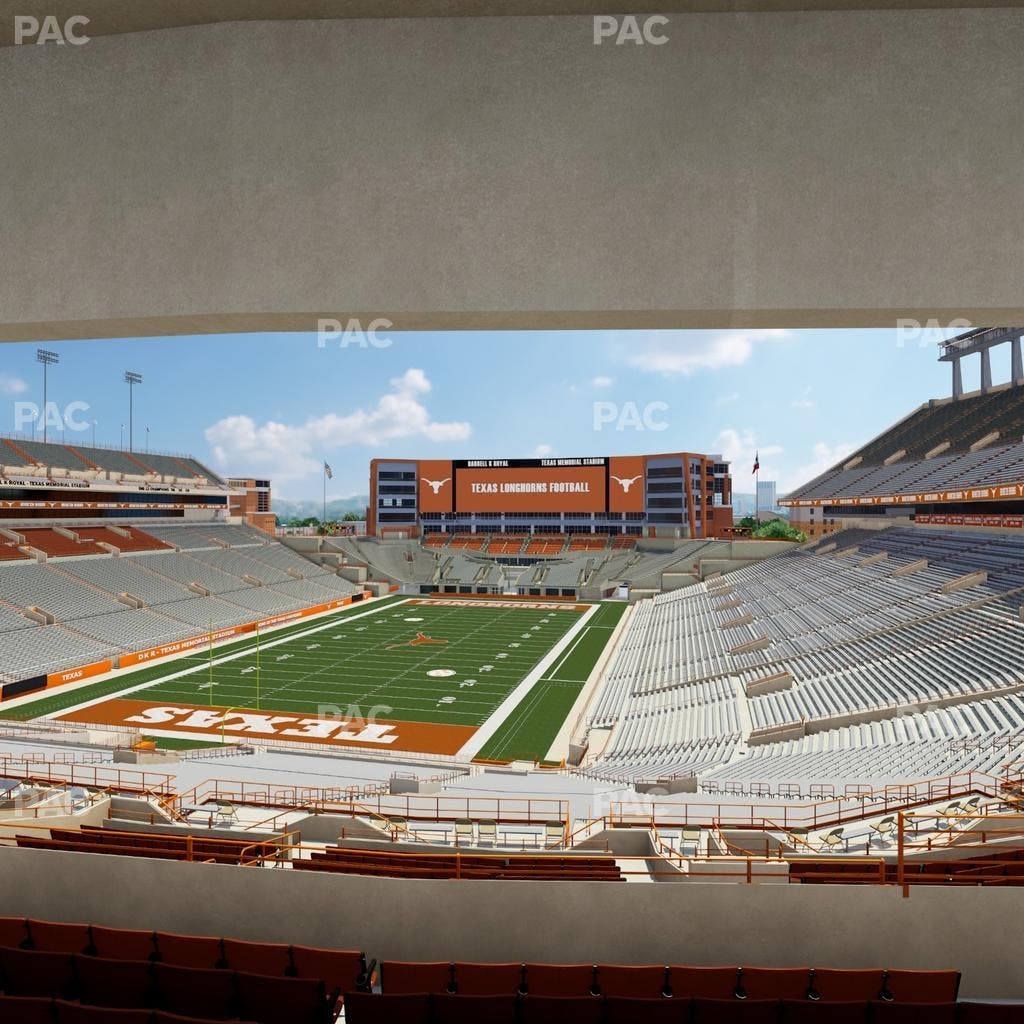 Darrell K Royal - Texas Memorial Stadium - Section Touchdown Club 14 C Seat View