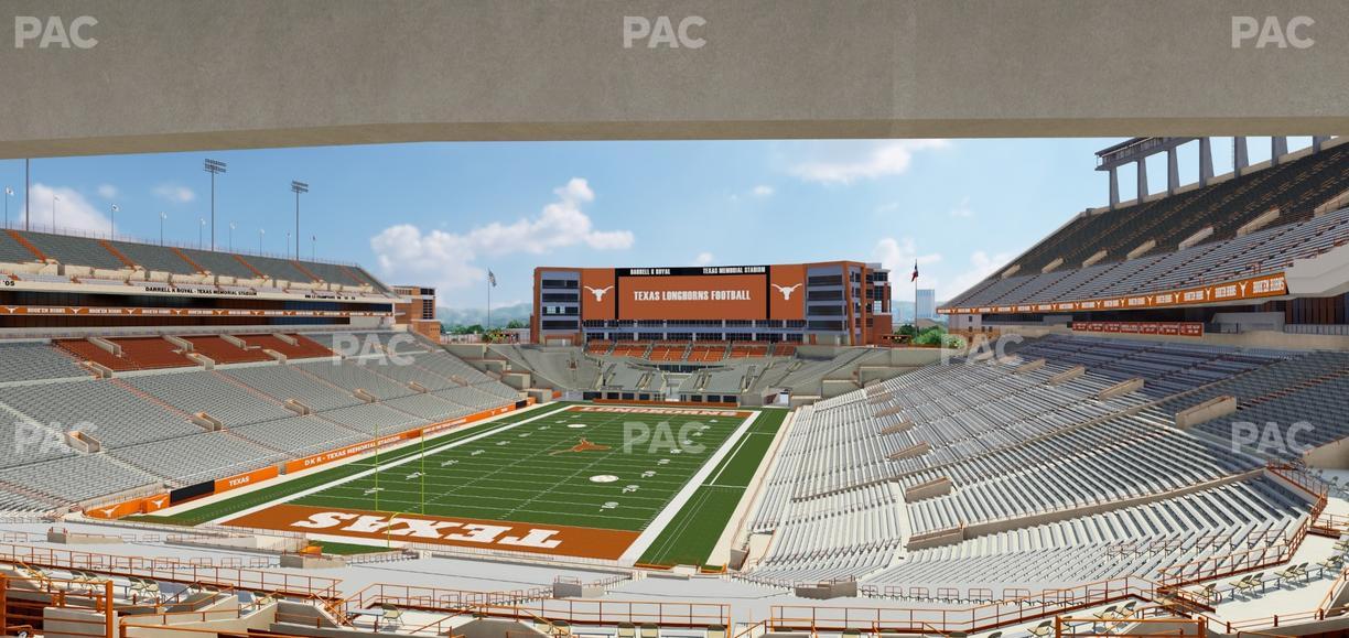Darrell K Royal - Texas Memorial Stadium - Section Touchdown Club 14 C Seat View