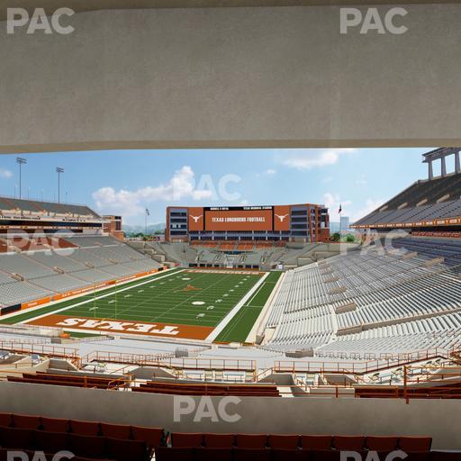 Darrell K Royal - Texas Memorial Stadium - Section Touchdown Club 14 C Seat View