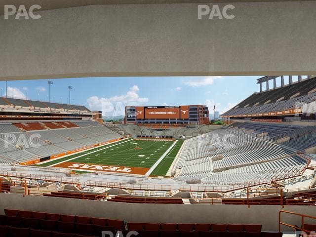 Darrell K Royal - Texas Memorial Stadium - Section Touchdown Club 14 C Seat View