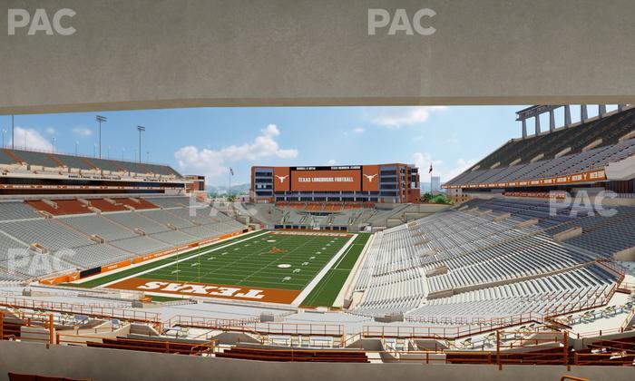 Darrell K Royal - Texas Memorial Stadium - Section Touchdown Club 14 C Seat View