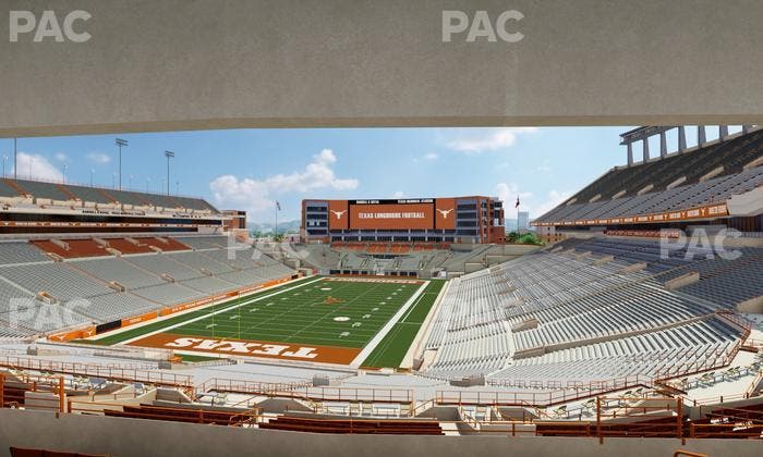 Darrell K Royal - Texas Memorial Stadium - Section Touchdown Club 14 C Seat View