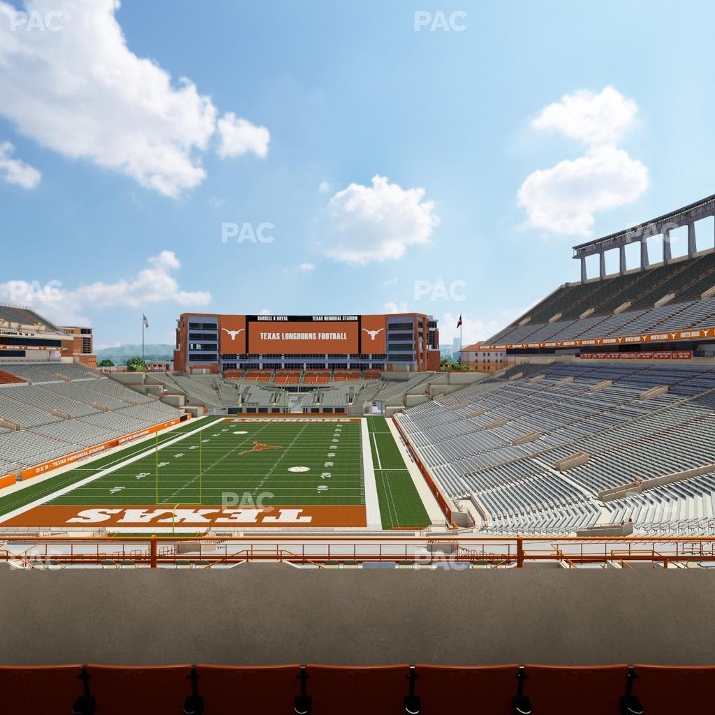 Darrell K Royal - Texas Memorial Stadium - Section Touchdown Club 15 C Seat View