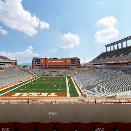 Darrell K Royal - Texas Memorial Stadium - Section Touchdown Club 15 C Seat View