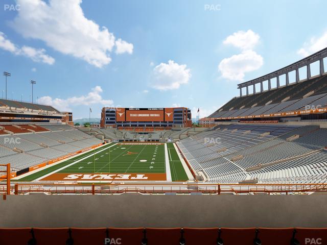 Darrell K Royal - Texas Memorial Stadium - Section Touchdown Club 15 C Seat View