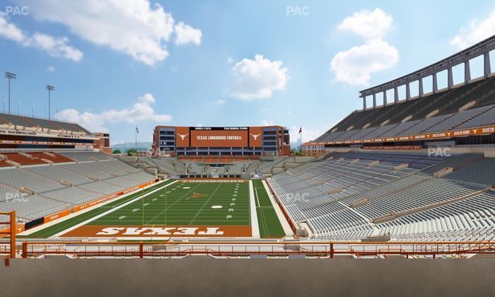 Darrell K Royal - Texas Memorial Stadium - Section Touchdown Club 15 C Seat View