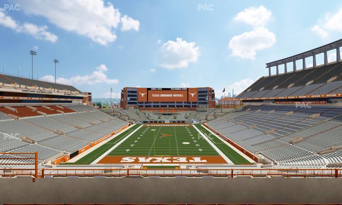 Darrell K Royal - Texas Memorial Stadium - Section Touchdown Club 16 C Seat View