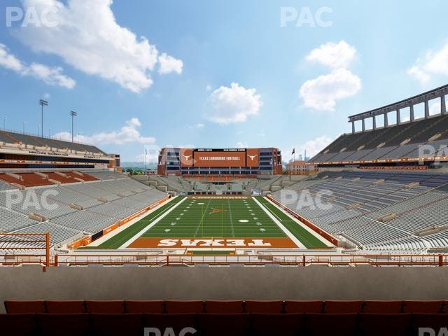 Darrell K Royal - Texas Memorial Stadium - Section Touchdown Club 16 C Seat View
