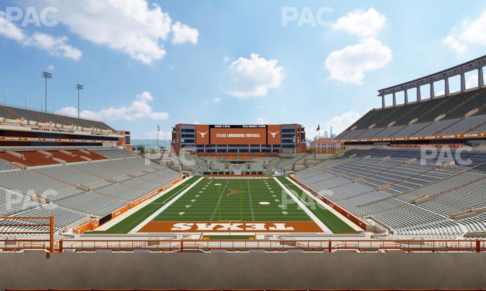 Darrell K Royal - Texas Memorial Stadium - Section Touchdown Club 16 C Seat View
