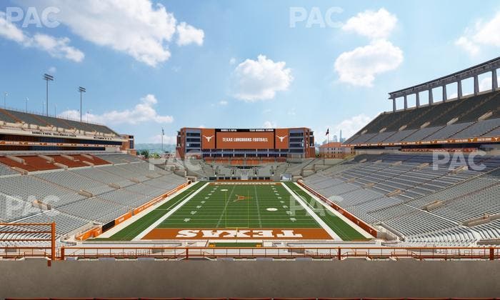 Darrell K Royal - Texas Memorial Stadium - Section Touchdown Club 16 C Seat View