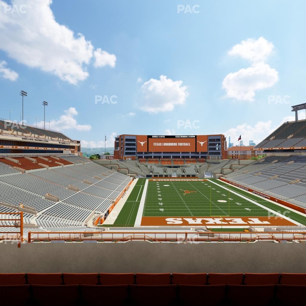 Darrell K Royal - Texas Memorial Stadium - Section Touchdown Club 17 C Seat View
