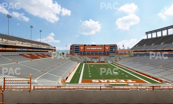 Darrell K Royal - Texas Memorial Stadium - Section Touchdown Club 17 C Seat View