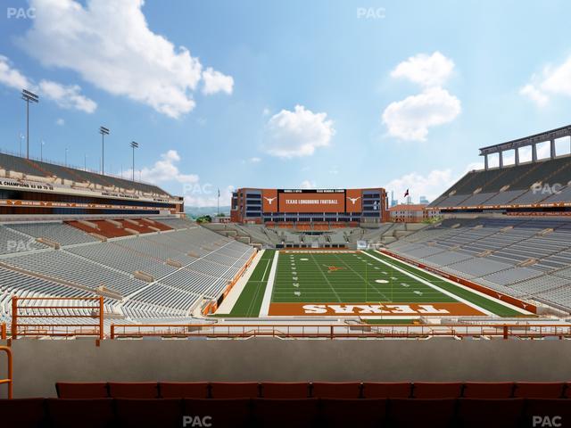 Darrell K Royal - Texas Memorial Stadium - Section Touchdown Club 17 C Seat View