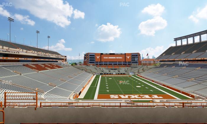 Darrell K Royal - Texas Memorial Stadium - Section Touchdown Club 17 C Seat View