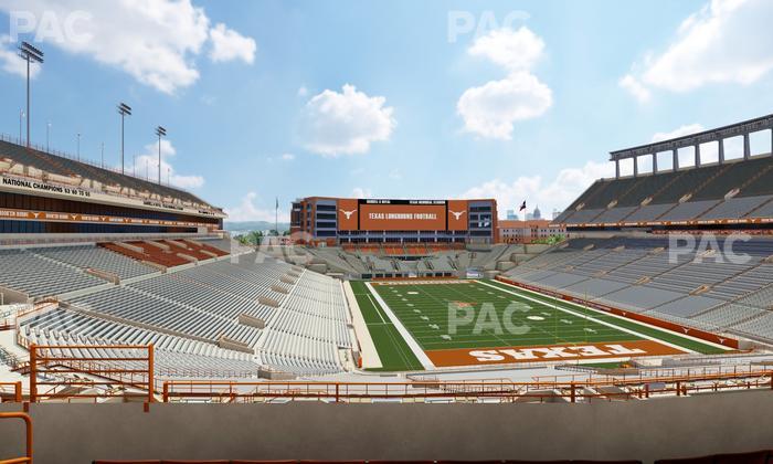 Darrell K Royal - Texas Memorial Stadium - Section Touchdown Club 18 C Seat View