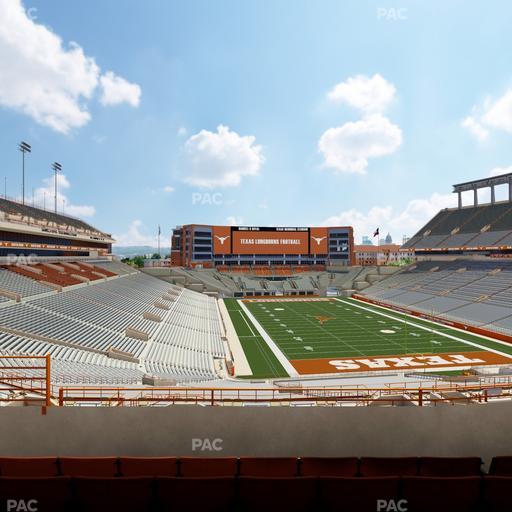 Darrell K Royal - Texas Memorial Stadium - Section Touchdown Club 18 C Seat View