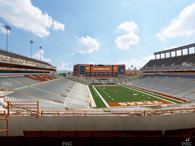 Darrell K Royal - Texas Memorial Stadium - Section Touchdown Club 18 C Seat View