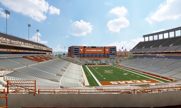 Darrell K Royal - Texas Memorial Stadium - Section Touchdown Club 18 C Seat View