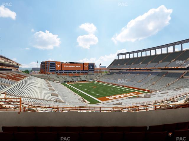 Darrell K Royal - Texas Memorial Stadium - Section Touchdown Club 19 C Seat View