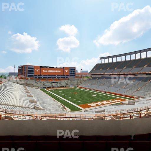 Darrell K Royal - Texas Memorial Stadium - Section Touchdown Club 19 C Seat View