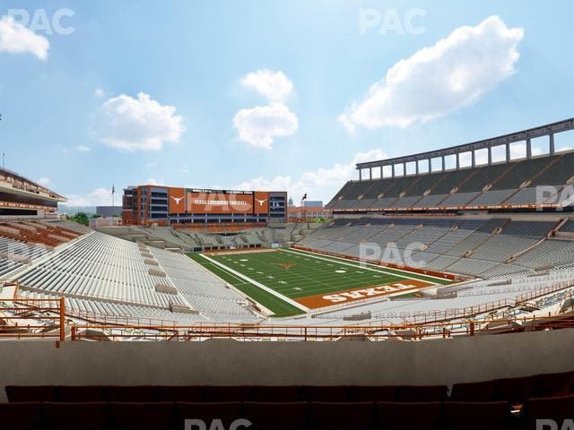 Darrell K Royal - Texas Memorial Stadium - Section Touchdown Club 19 C Seat View