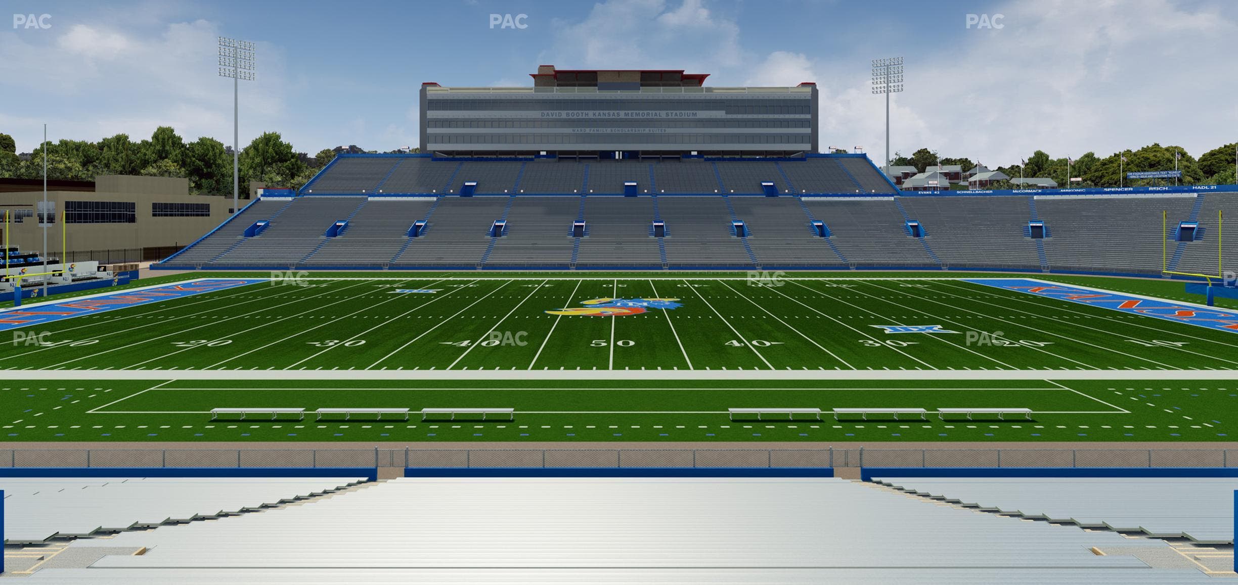 David Booth Kansas Memorial Stadium - Section 21 Seat View