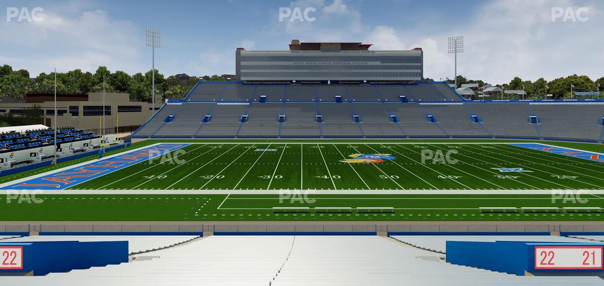 David Booth Kansas Memorial Stadium - Section 22 Seat View