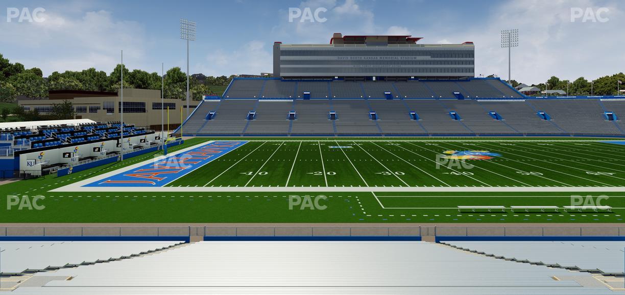 David Booth Kansas Memorial Stadium - Section 23 Seat View