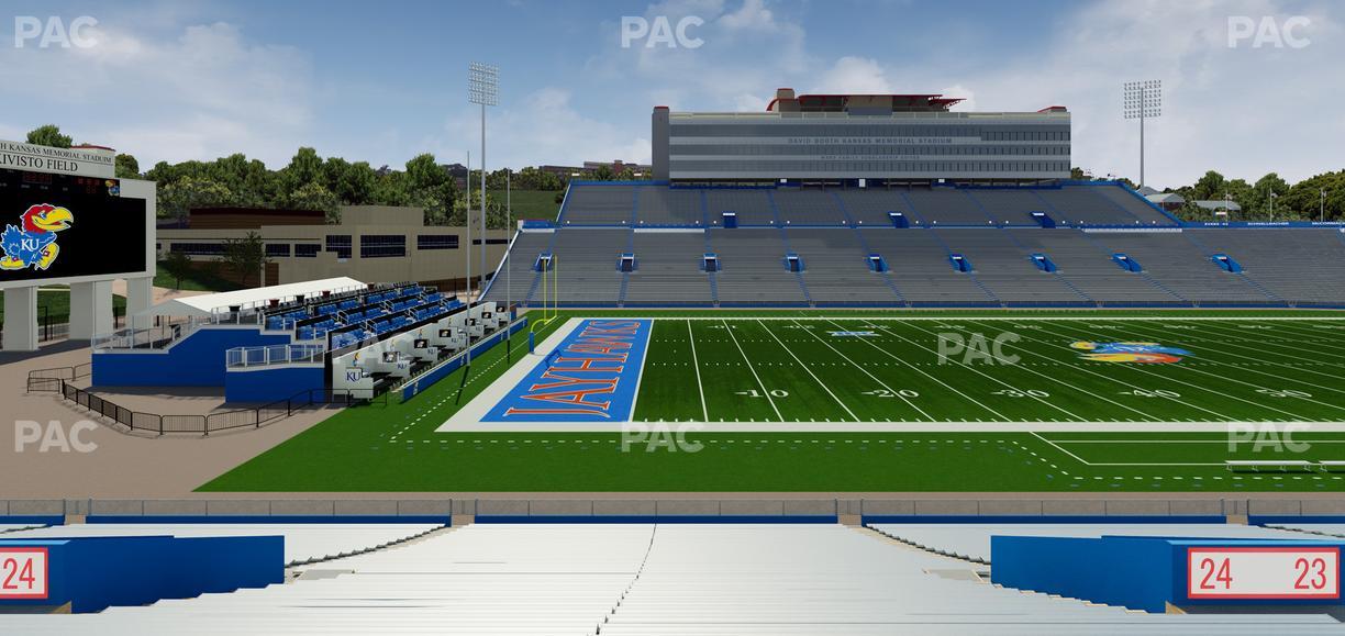 David Booth Kansas Memorial Stadium - Section 24 Seat View