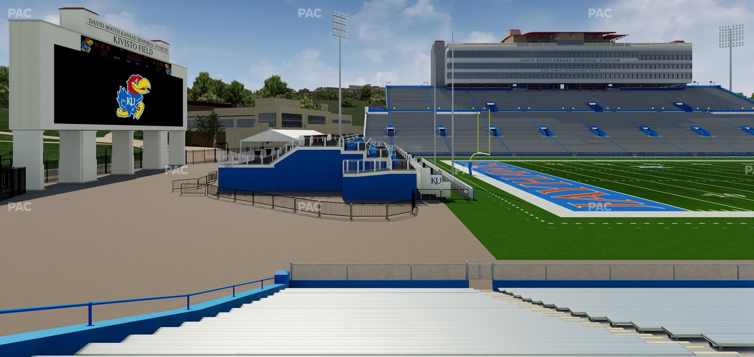 David Booth Kansas Memorial Stadium - Section 26 Seat View