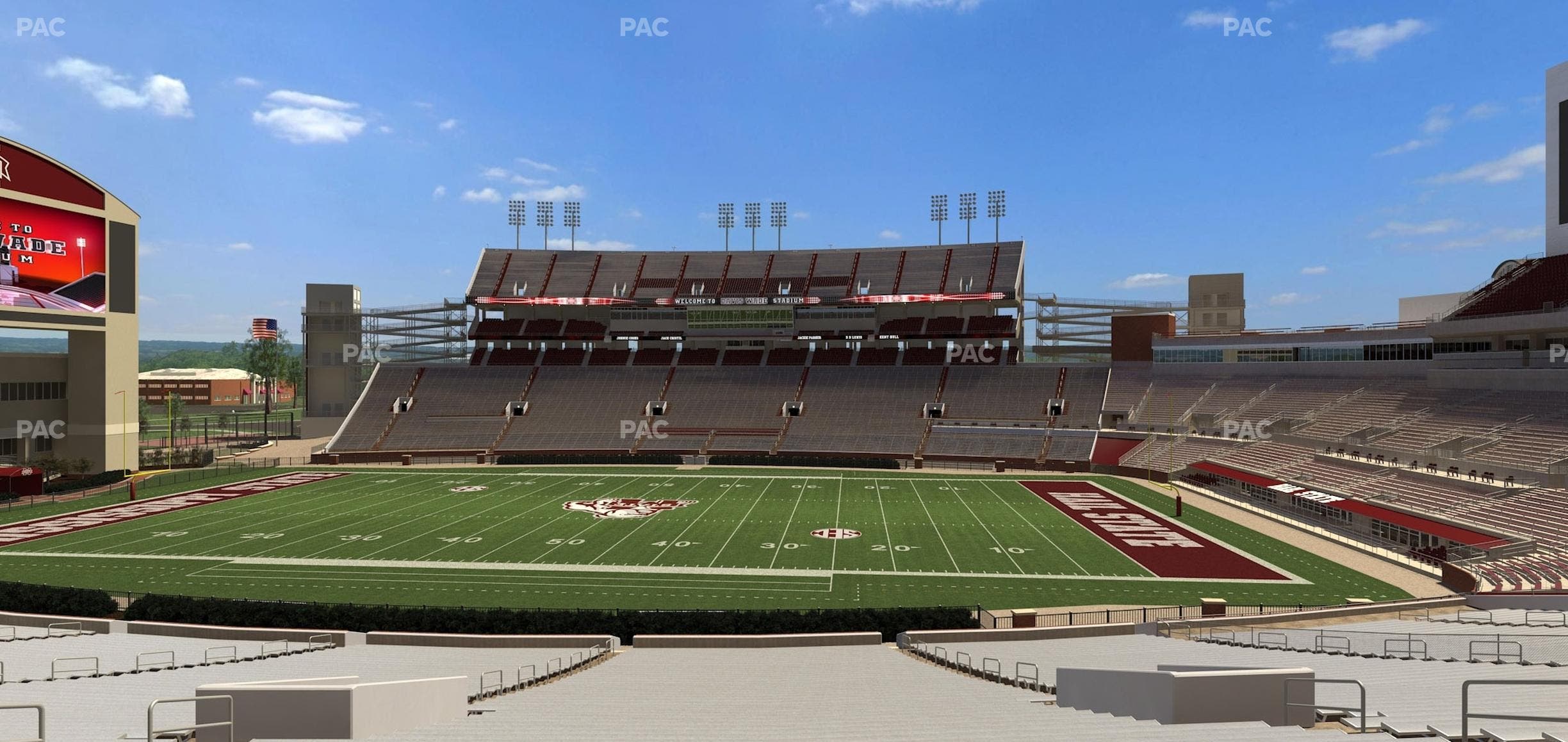 Davis Wade Stadium at Scott Field - Section 19 Seat View