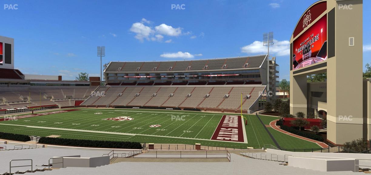 Davis Wade Stadium at Scott Field - Section 2 Seat View
