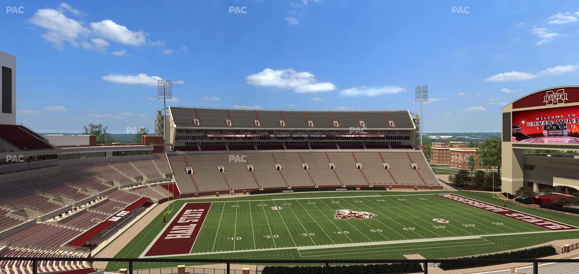 Davis Wade Stadium at Scott Field - Section 208 Seat View