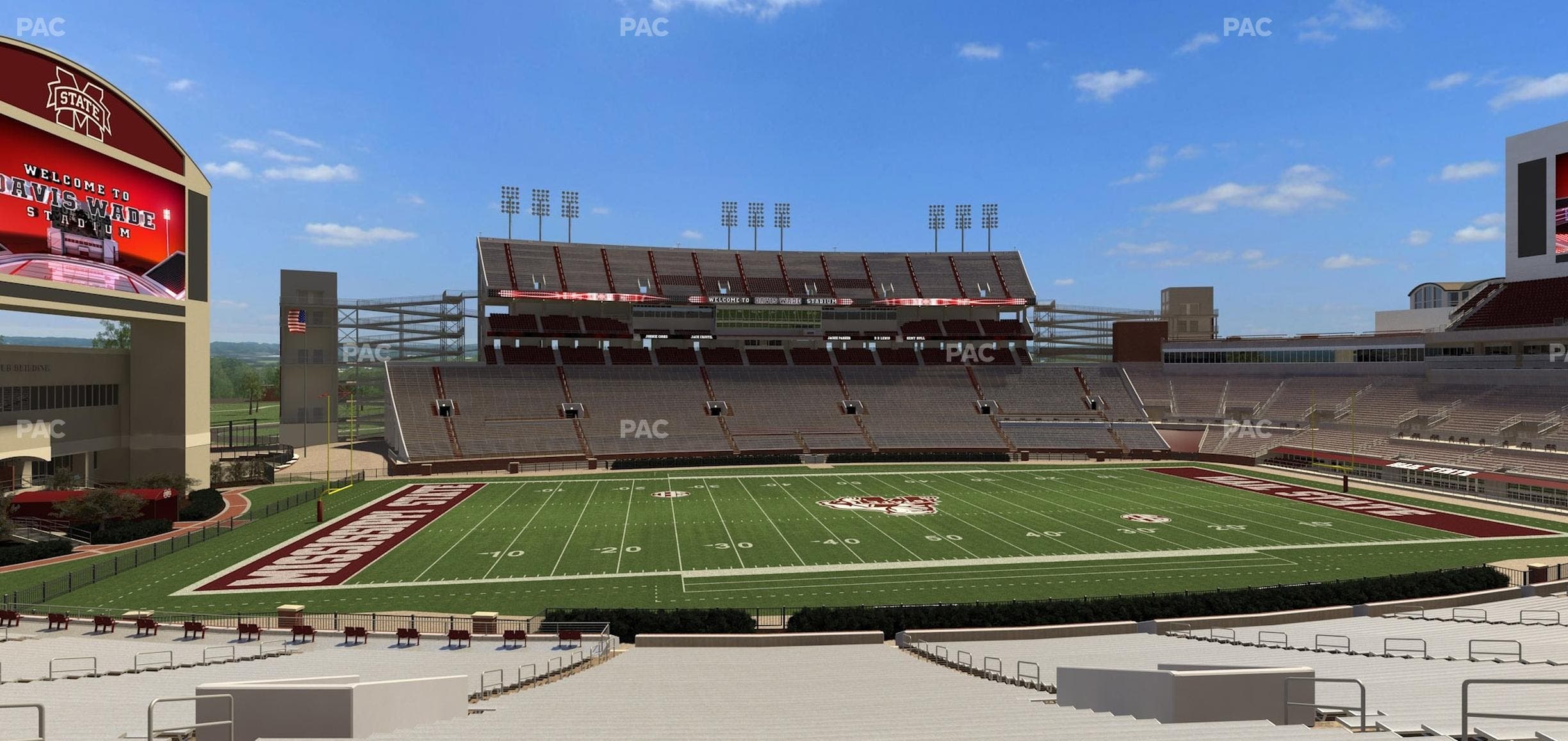 Davis Wade Stadium at Scott Field - Section 22 Seat View